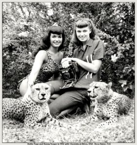 Bunny Yeager and Betty Page