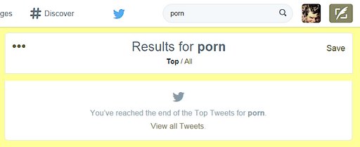 porn search on twitter